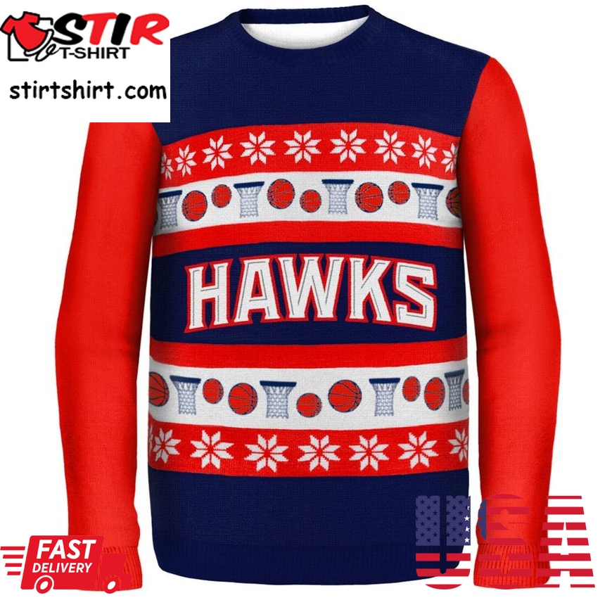 Best Atlanta Hawks Nba Ugly Sweater Wordmark