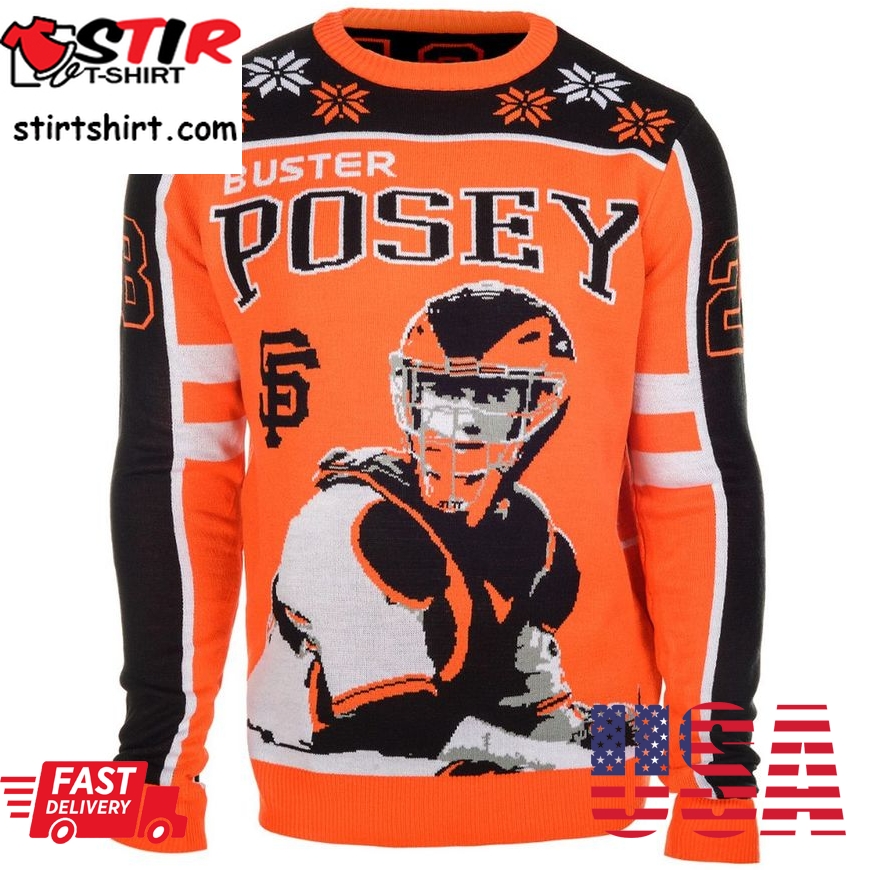Best Buster Posey 28 San Francisco Giants Mlb Player Ugly Sweater