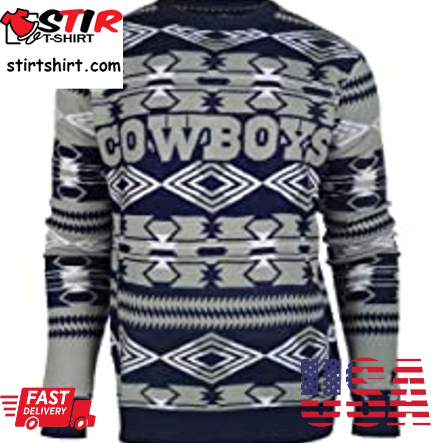 Best Dallas Cowboys Nfl Aztec Print Ugly Crew Neck Sweater
