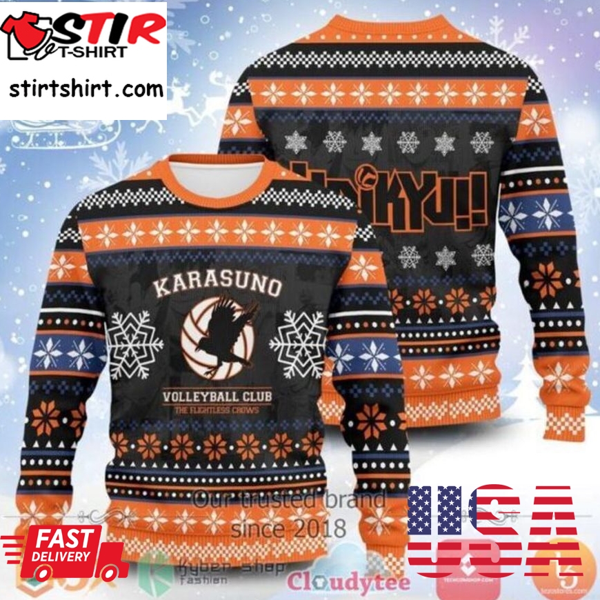 Best Haikyuu Karasuno Club Xmas Sweater