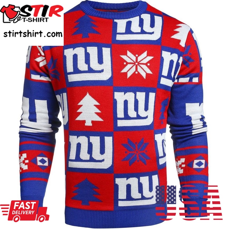 Best New York Giants Nfl Repeat Patches Holiday Sweater