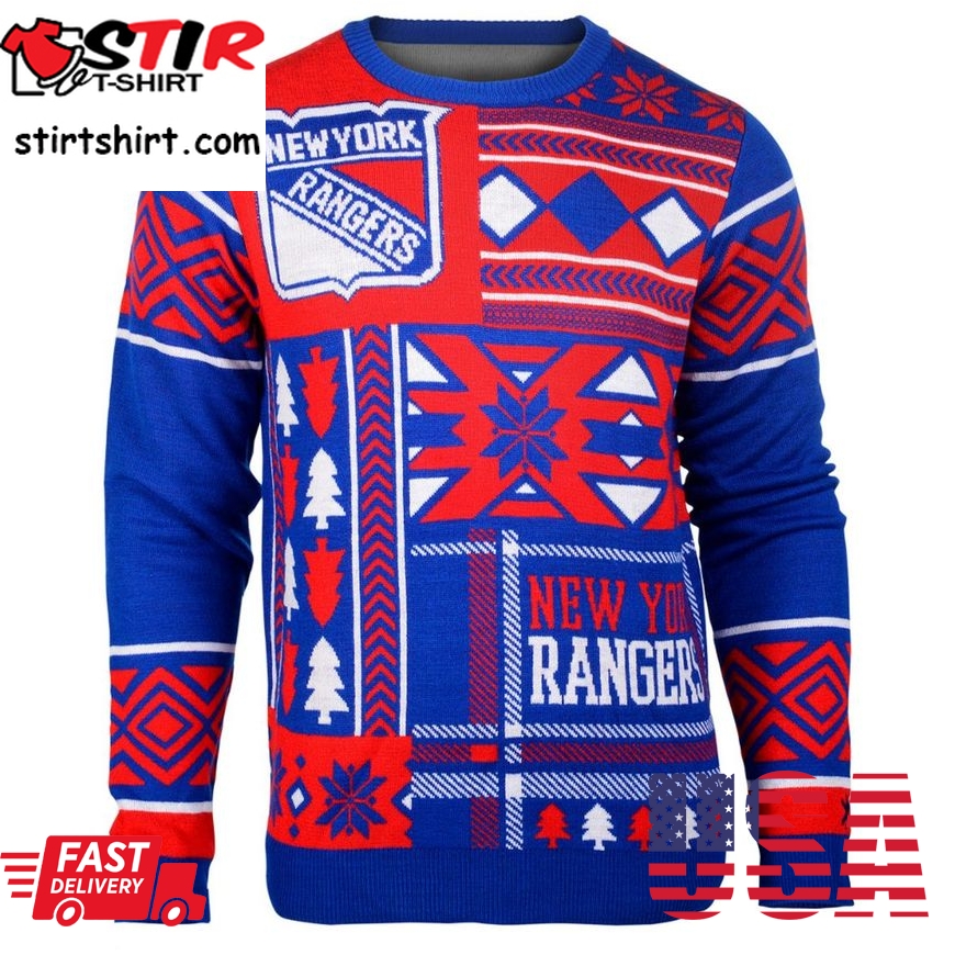 Best New York Rangers Nhl Patches Ugly Sweater