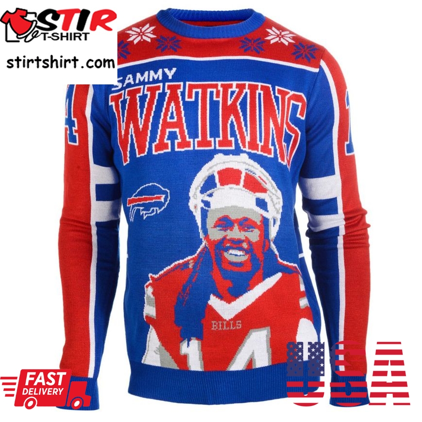Best Sammy Watkins 14 Buffalo Bills Nfl Player Ugly Sweater