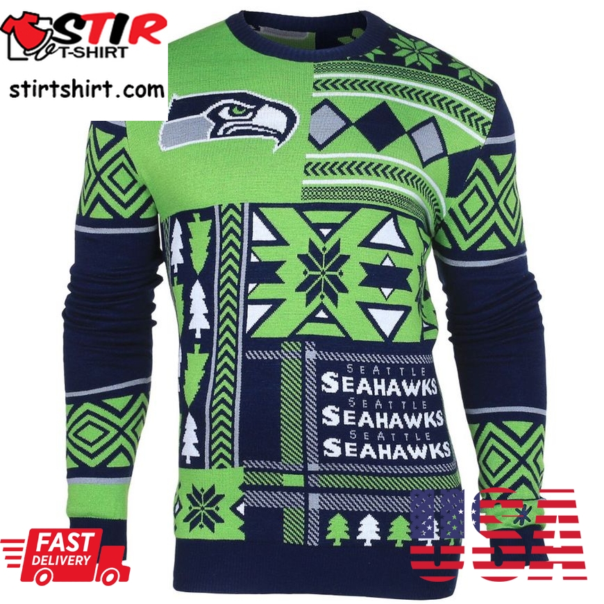 Best Seattle Seahawks Patches Nfl Ugly Sweater