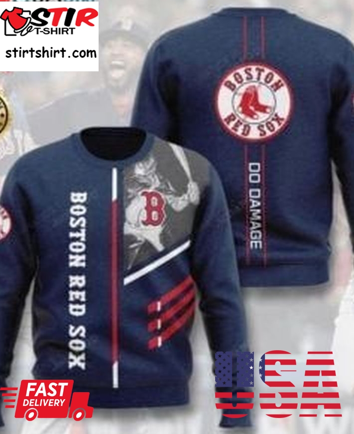 Boston Red Sox Ugly Christmas Sweater All Over Print Sweatshirt