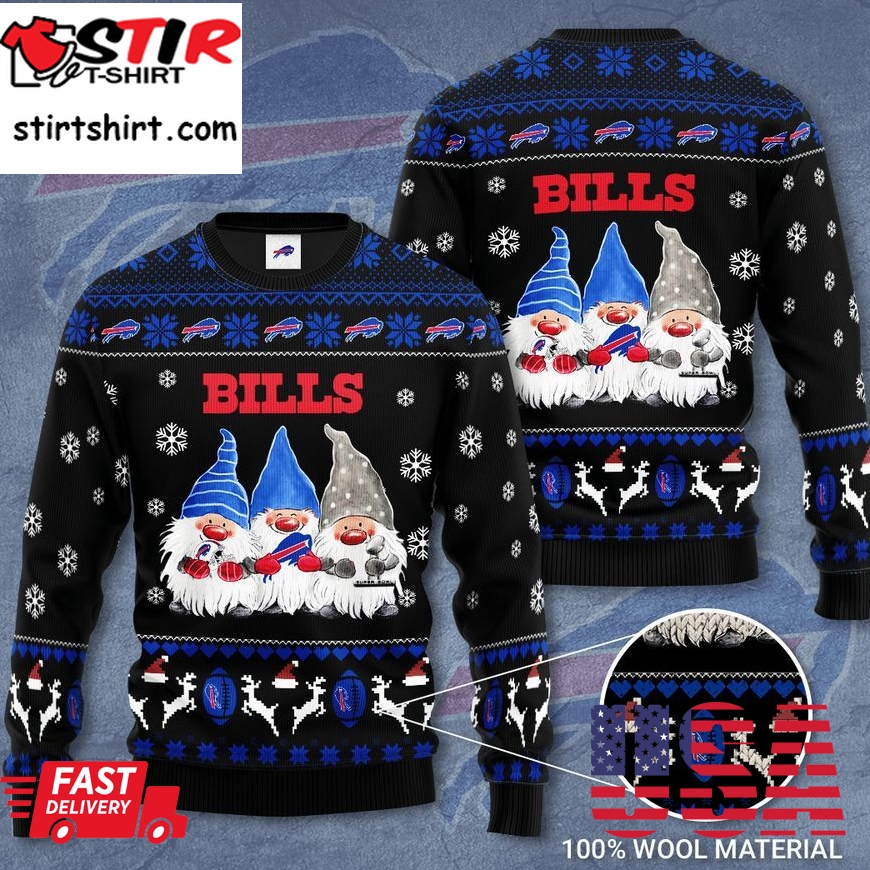 Buffalo Bills Gnome De Noel Christmas Ugly Sweater