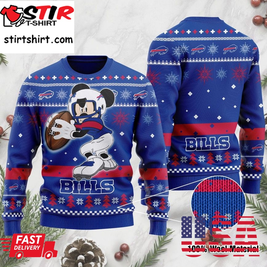 Buffalo Bills Mickey Mouse Funny Ugly Christmas Sweater, Ugly Sweater, Christmas Sweaters, Hoodie, Sweatshirt, Sweater