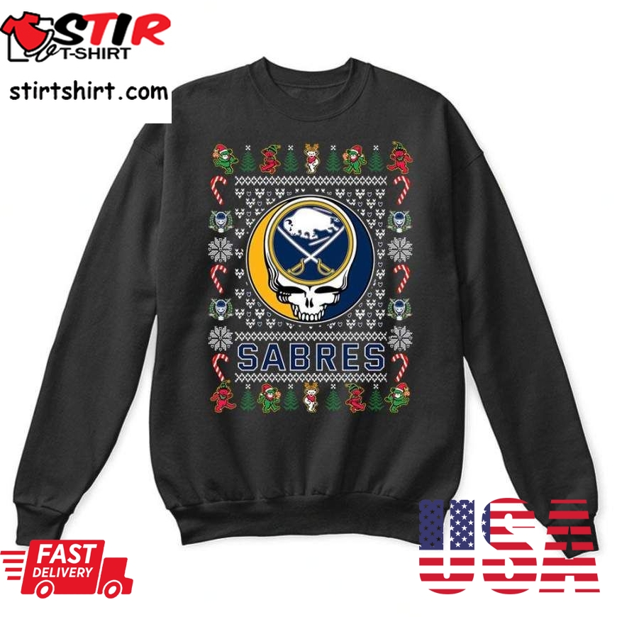 Buffalo Sabres X Grateful Dead Christmas Ugly Sweater
