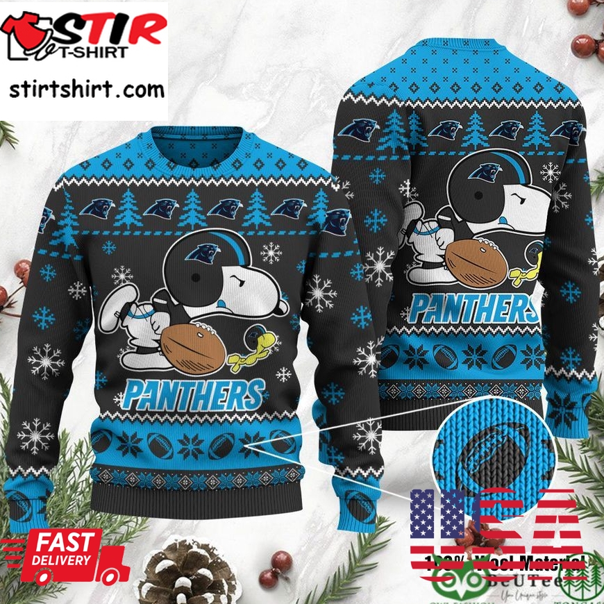 Carolina Panthers Snoopy Ugly Sweater Nfl