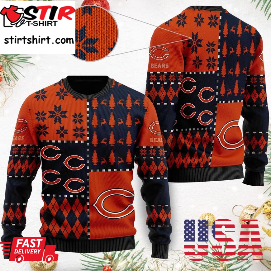 Chicago Bears Ugly Christmas Sweaters Best Christmas Gift For Bears Fans, Ugly Sweater, Christmas Sweaters, Hoodie, Sweatshirt, Sweater