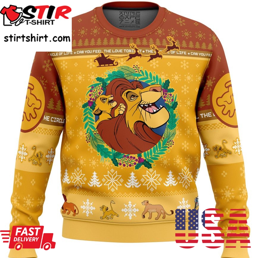 Christmas The Lion King Disney Ugly Sweater