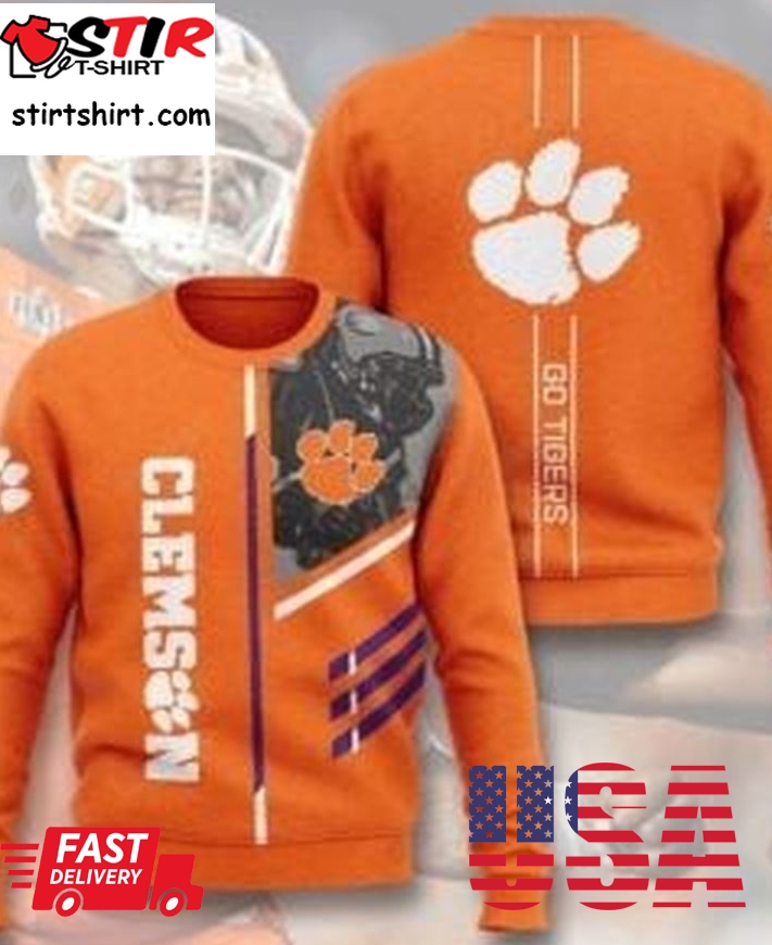 Clemson Tigers Ugly Christmas Sweater All Over Print Sweatshirt Ugly