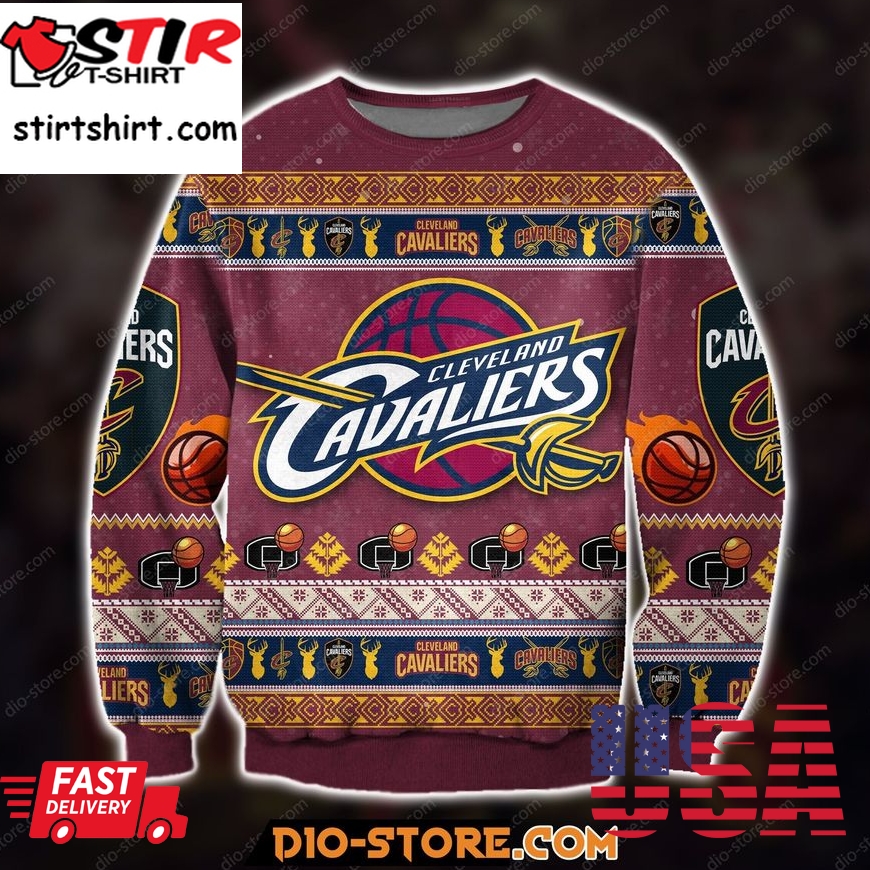 Cleveland Cavaliers Ugly Christmas Sweater, All Over Print Sweatshirt, Ugly Sweater, Christmas Sweaters, Hoodie, Sweater