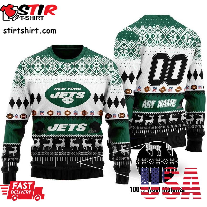 Custom Name Number Nfl Philadelphia Eagles Playing Field Ugly Christmas Sweater