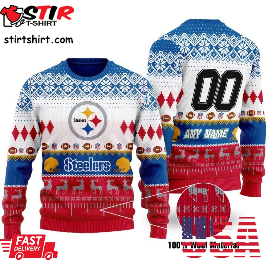 Custom Name Number Nfl San Francisco 49Ers Playing Field Ugly Christmas Sweater