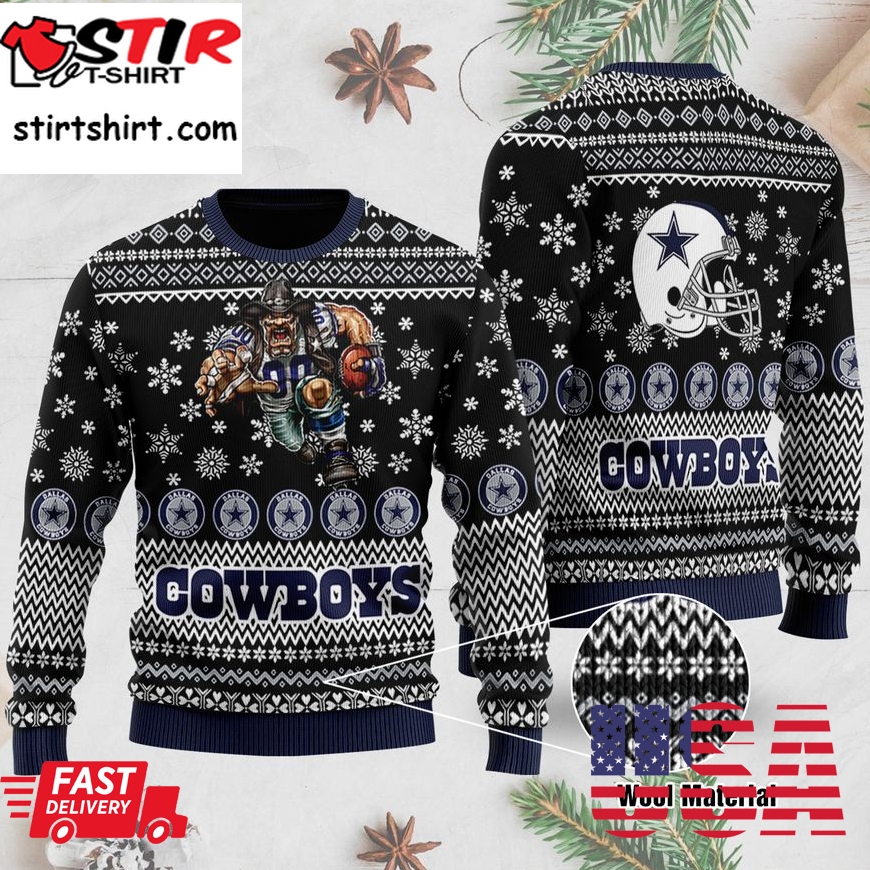 Dallas Cowboys 3D Printed Ugly Christmas Sweater