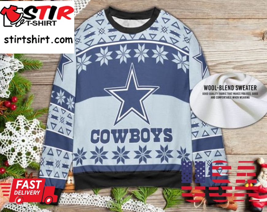 Dallas Cowboys Funny Christmas 2022 Ugly Wool Knitted Christmas Sweater