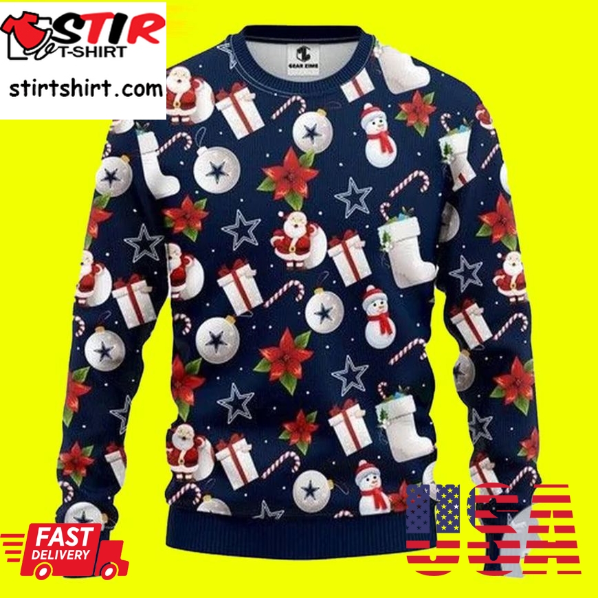 Dallas Cowboys Ugly Christmas Sweater Nfl Dallas Cowboys Ugly Christmas Sweater