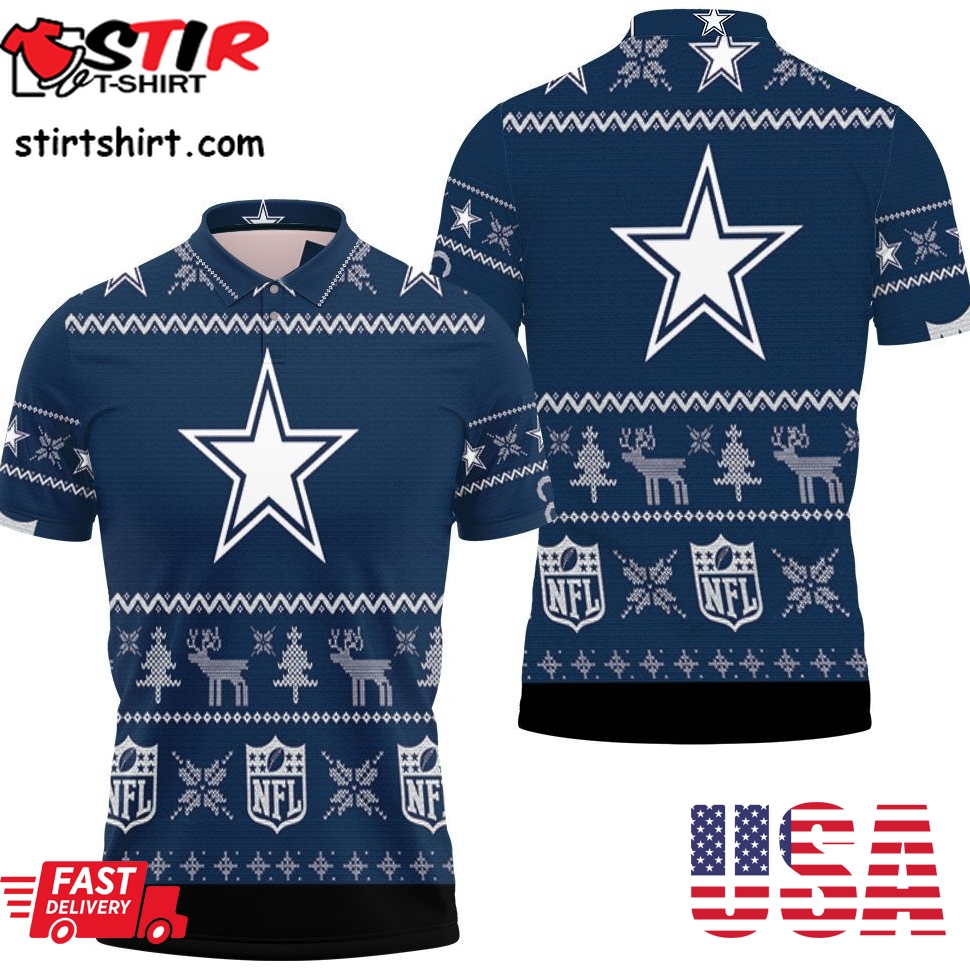 Dallas Cowboysnfl Ugly Sweatshirt Christmas 3D Polo Shirt All Over Print Shirt 3D T Shirt