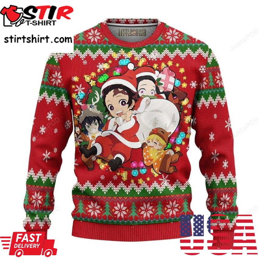 Demon Slayer Anime Ugly Christmas Sweater