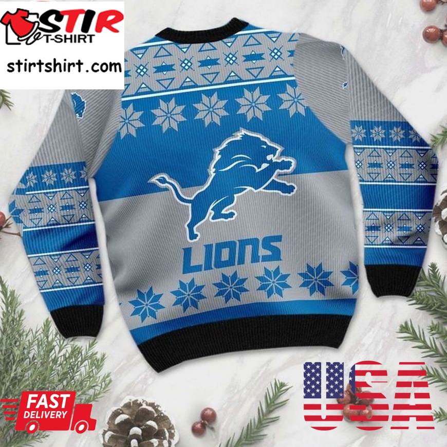 Detroit Lions Christmas For Fans Ugly Christmas Sweater, All Over Print Sweatshirt, Ugly Sweater, Christmas Sweaters, Hoodie, Sweater