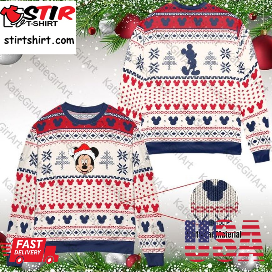 Disney Mickey Christmas Unisex Ugly 3D Sweater