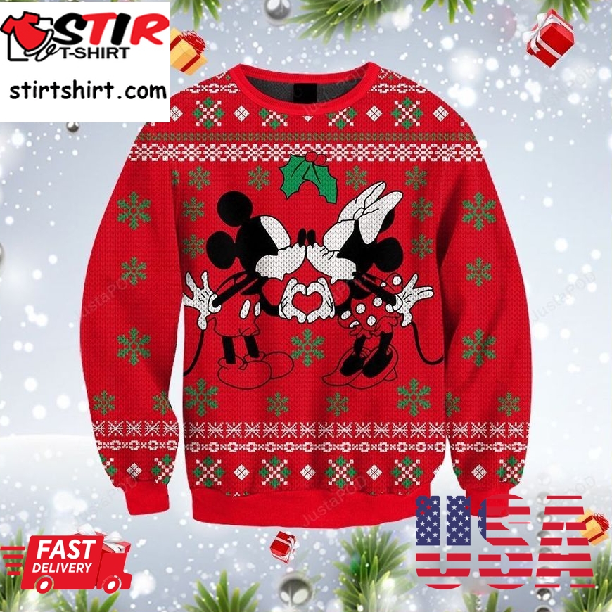 Disney Mickey Mouse And Minnie Mouse Ugly Sweater, Mickey Mouse And Minnie Mouse Christmas Sweater, Mickey And Minnie Shirt