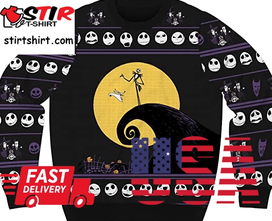 Disney The Nightmare Before Ugly Christmas Sweater