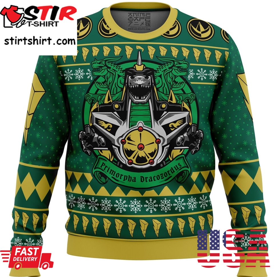Dragonzord Power Rangers Ugly Christmas Sweater