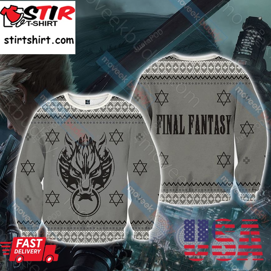 Final Fantasy Vii Ugly Christmas Sweater All Over Print Sweatshirt