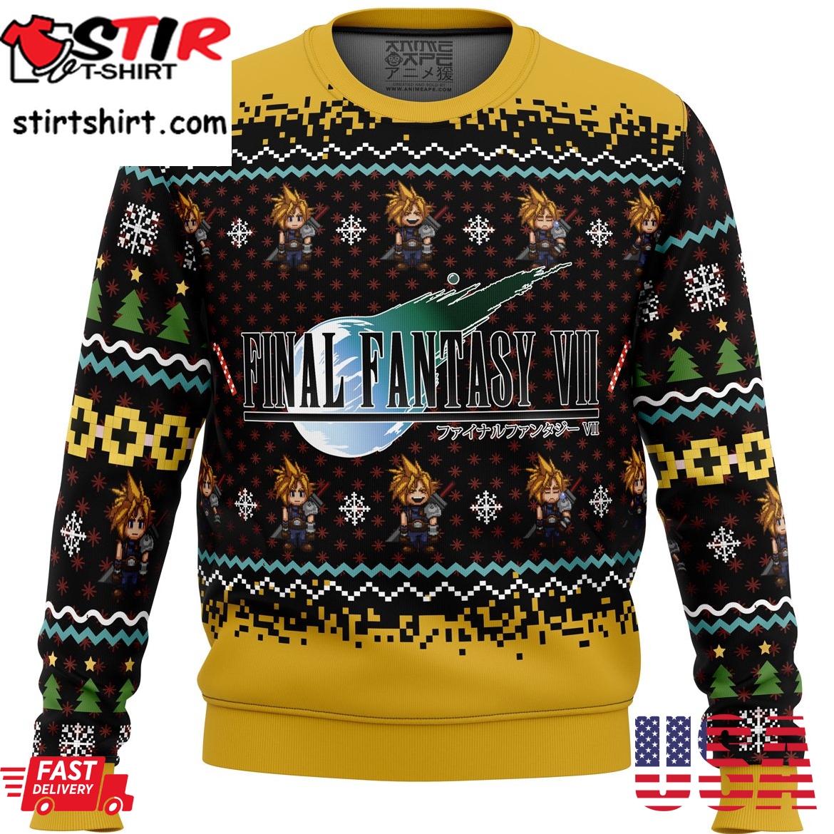 Final Fantasy Vii Ugly Christmas Sweater