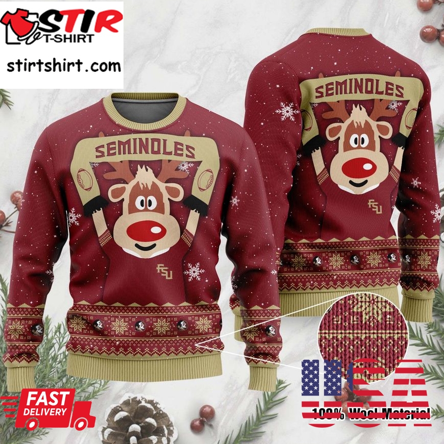 Florida State Seminoles Funny Ugly Christmas Sweater, Ugly Sweater, Christmas Sweaters, Hoodie, Sweatshirt, Sweater