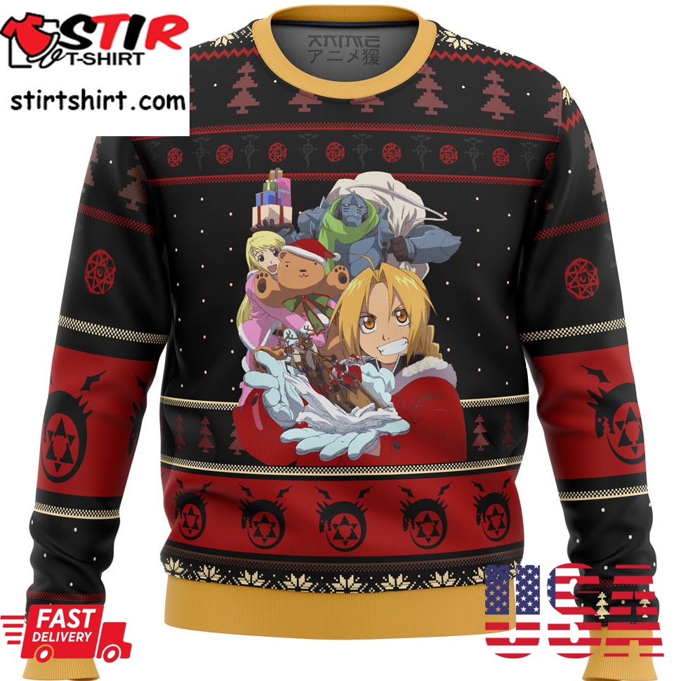 Fullmetal Alchemist Holidays Ugly Christmas Sweater - StirTshirt