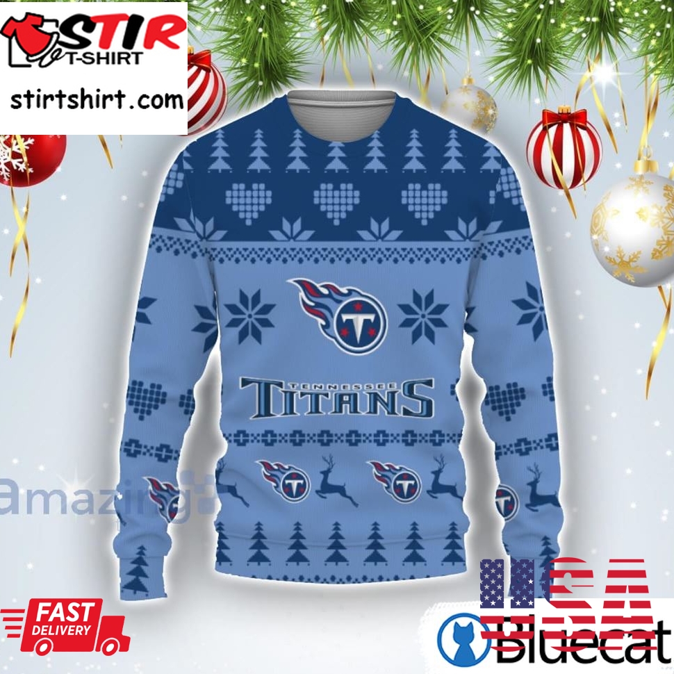 Funny Tennessee Titans Merry Ugly Christmas Sweater