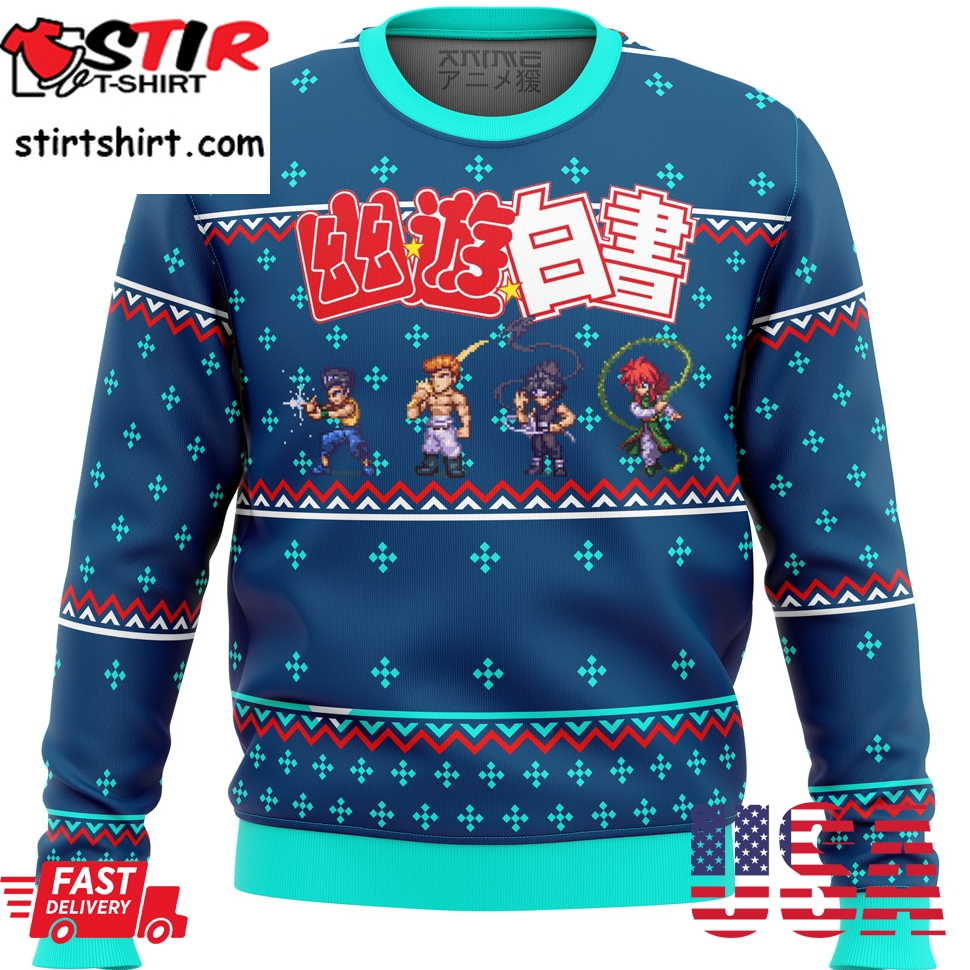 Ghost Fighter Yuyu Hakusho Ugly Christmas Sweater