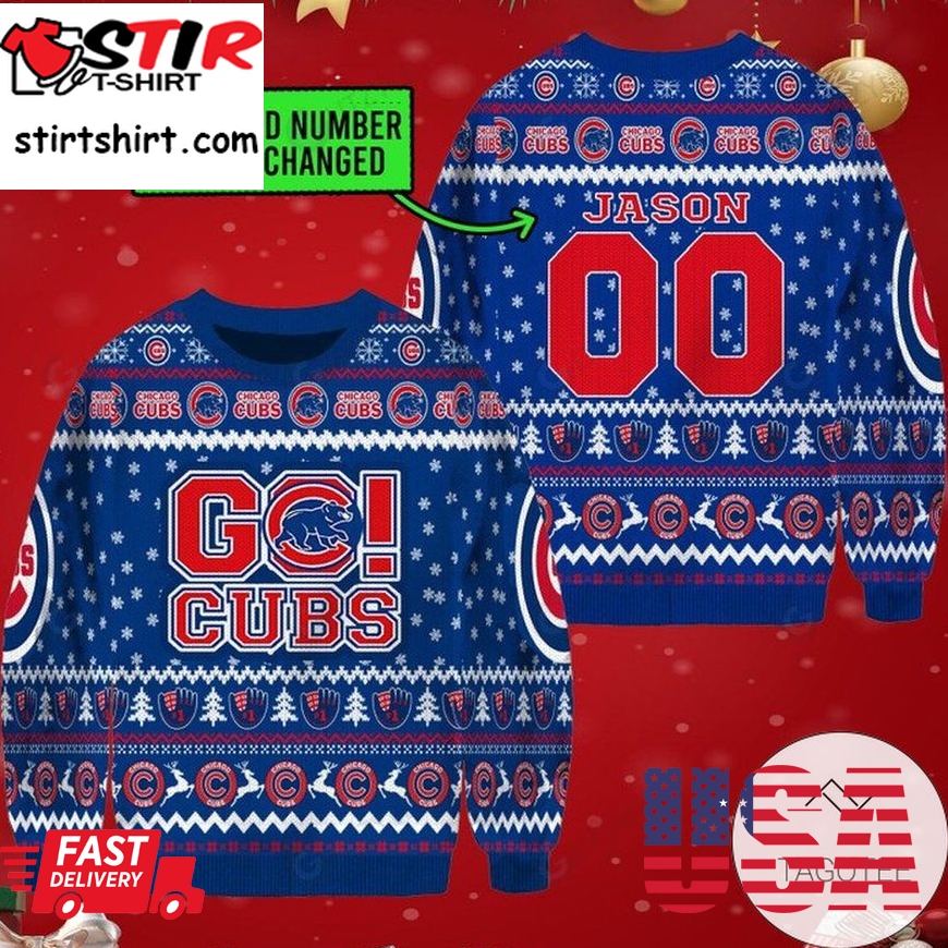 Go Cubs Chicago Cubs Ugly Sweater