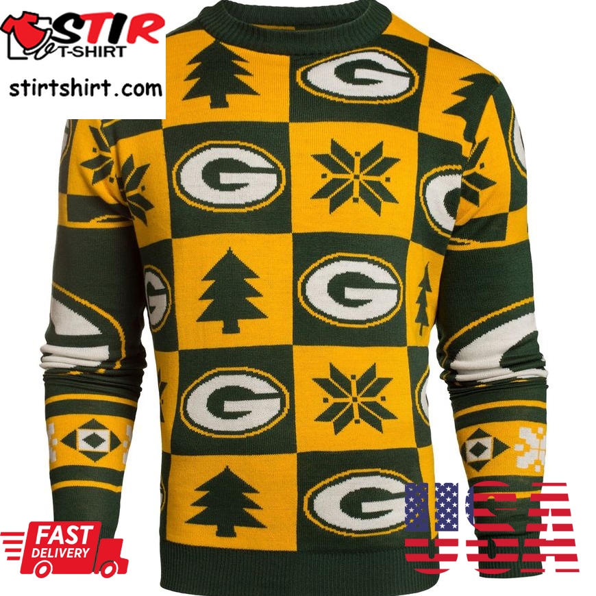 Green Bay Packers Forever Collectibles Ugly Christmas Sweater, All Over Print Sweatshirt, Ugly Sweater, Christmas Sweaters, Hoodie, Sweater