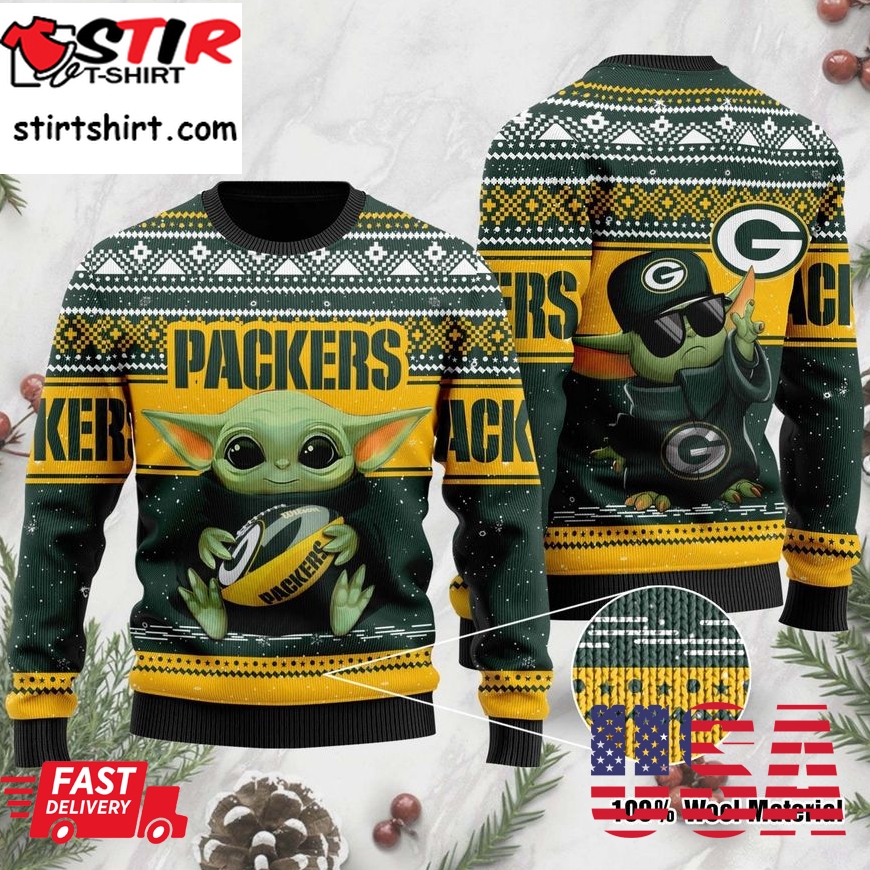Green Bay Packers Sweater Ugly Christmas Sweater Ugly Sweater Christmas