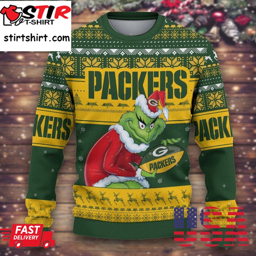 Grinch Green Bay Packers Ugly Sweater