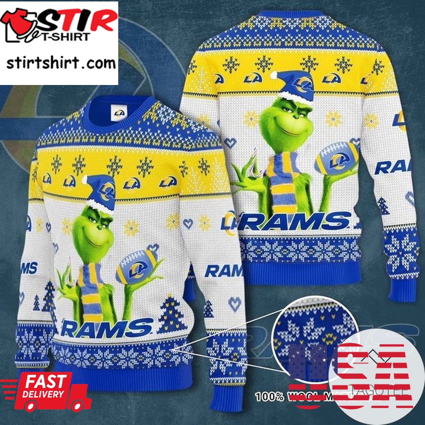 Grinch Los Angeles Rams Ugly Sweater