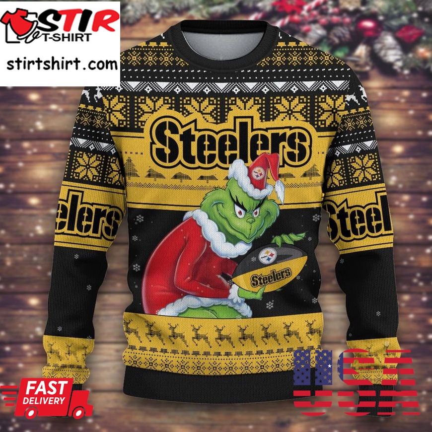 Grinch Pittsburgh Steelers Ugly Sweater