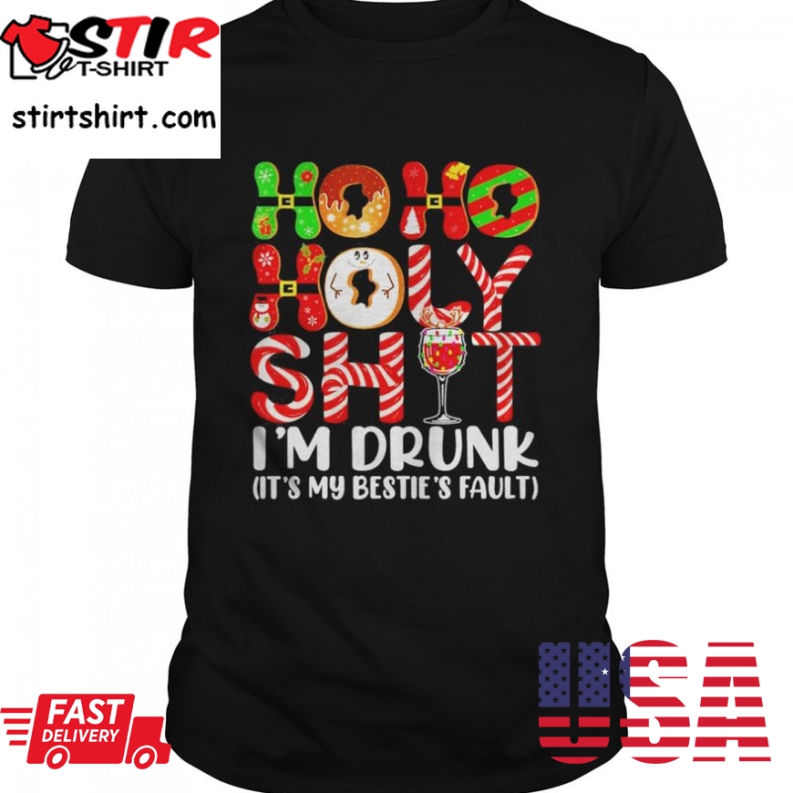 Ho Ho Holy Shit IM Drunk Wine Christmas Drinking 2021 Sweater