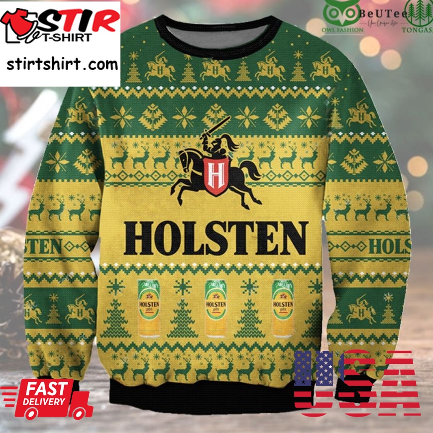 Holsten Ugly Sweater Beer Drinking Christmas Limited