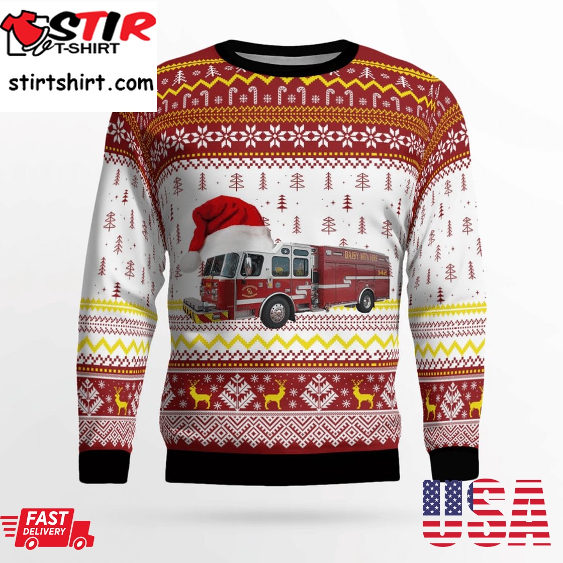 Hot Arizona Daisy Mountain Fire & Medical Ver 3 3D Christmas Sweater