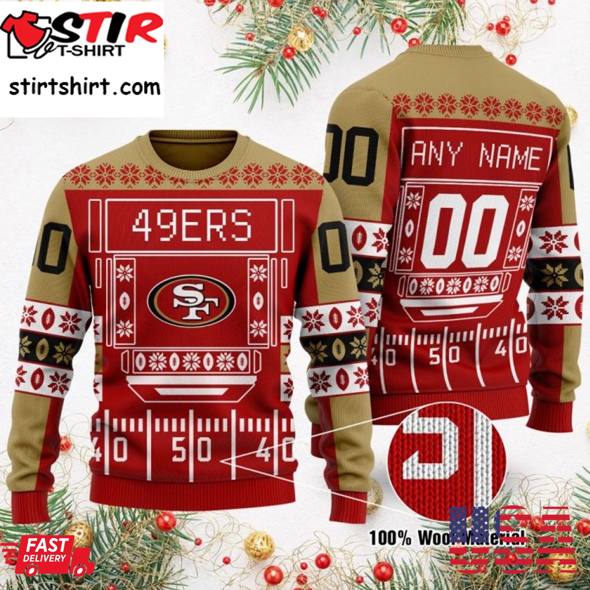 Hot Personalized San Francisco 49Ers Ugly Christmas Sweater