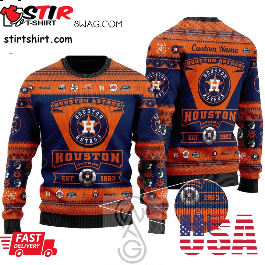 Houston Astros Baseball American Ugly Christmas Sweater For Men And Women