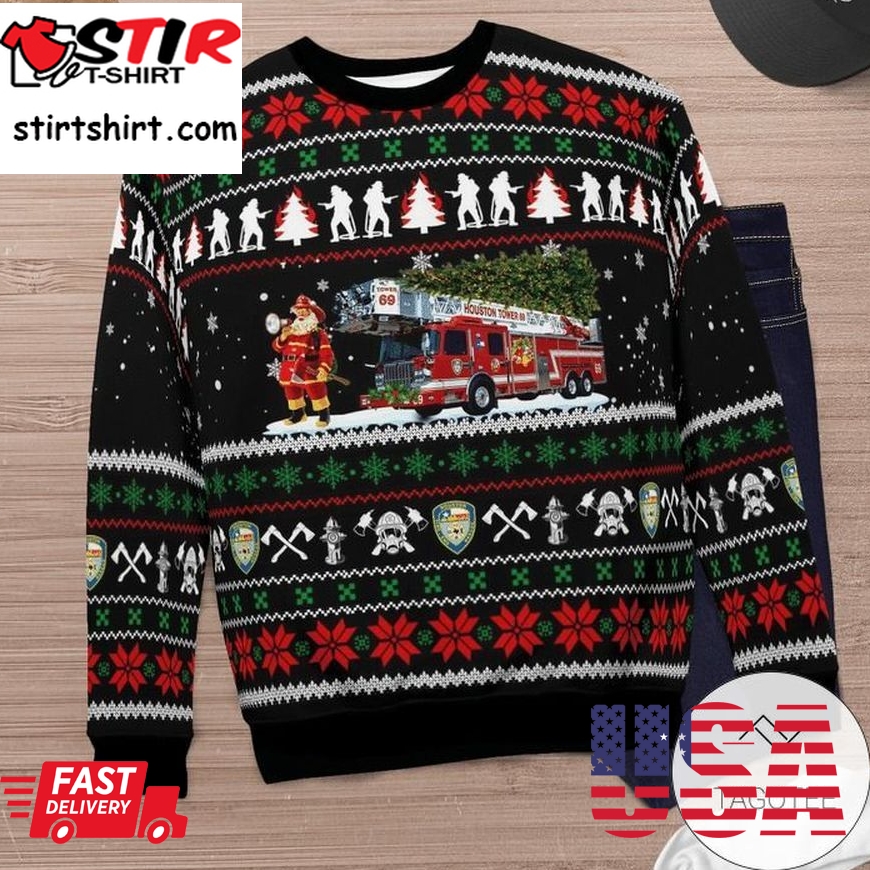 Houston Fire Department Ugly Sweater