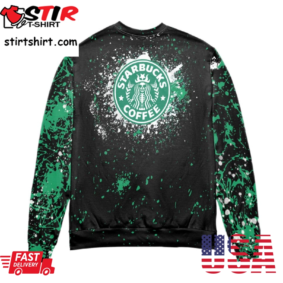 Jason Voorhees Drinking Starbucks Ugly Christmas Sweater