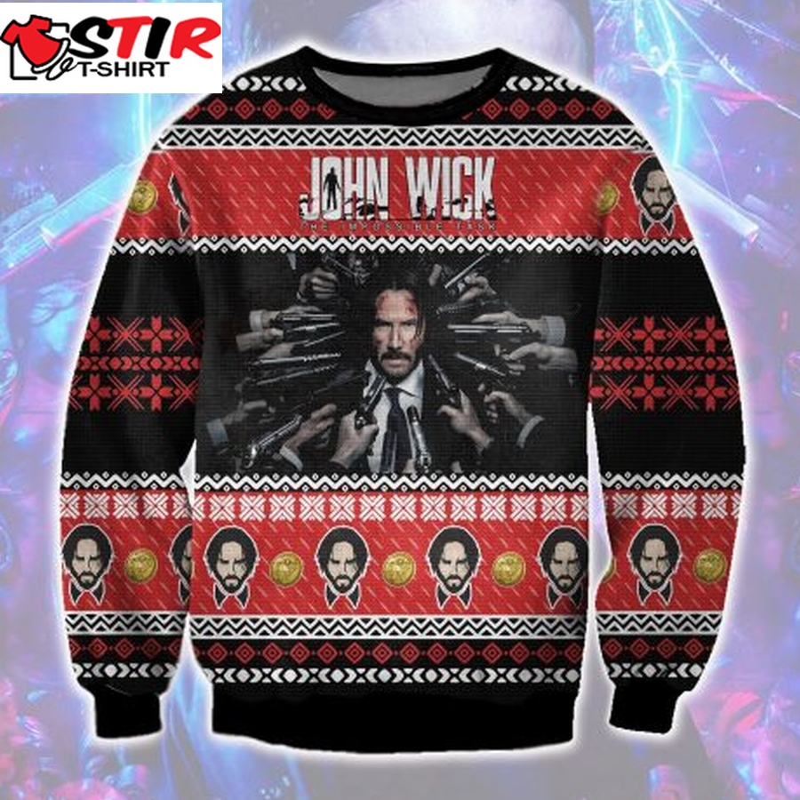 John Wick The Impossible Christmas Ugly Sweater