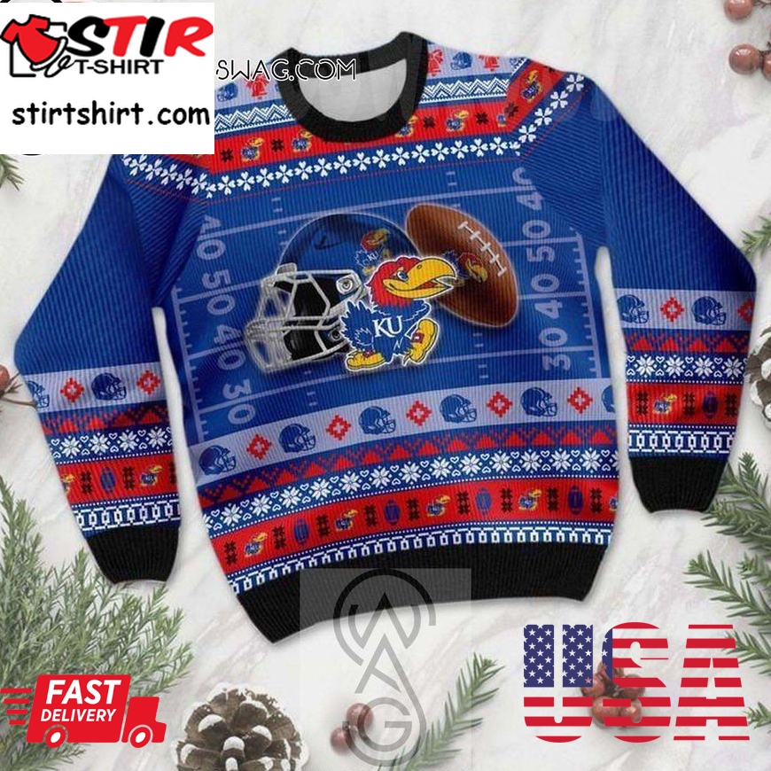 Kansas Jayhawks Knitting Pattern Ugly Christmas Sweater